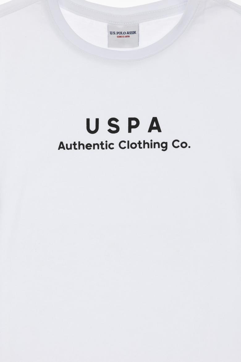 Erkek Çocuk Beyaz Comfort Basic Bisiklet Yaka Tişört - 50306513009