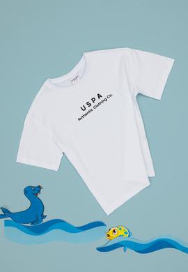 Erkek Çocuk Beyaz Comfort Basic Bisiklet Yaka Tişört - 50306513009