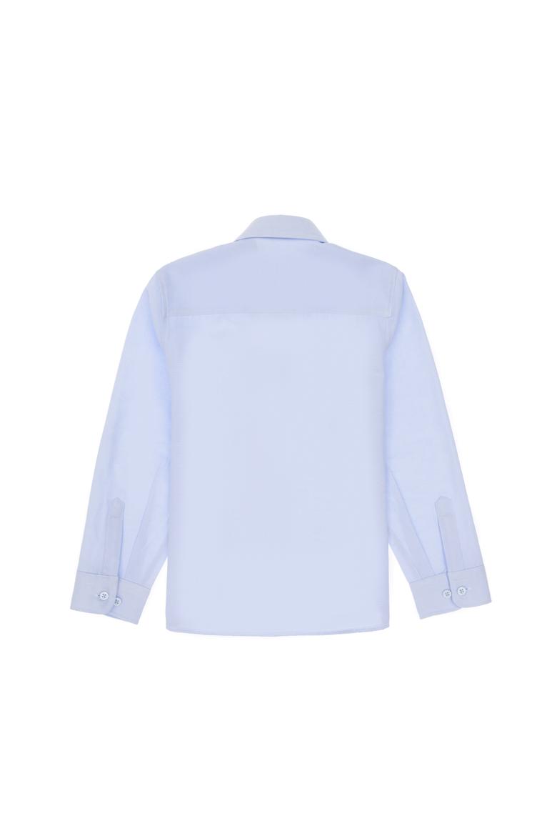 Erkek Çocuk Açık Mavi Uzun Kollu Basic Gömlek - 50306584032
