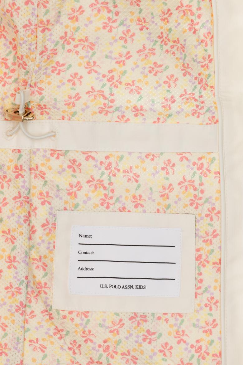 Kız Çocuk Krem Yağmurluk - 50301559006