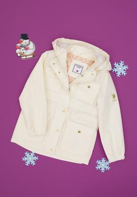 Kız Çocuk Krem Yağmurluk - 50301559006