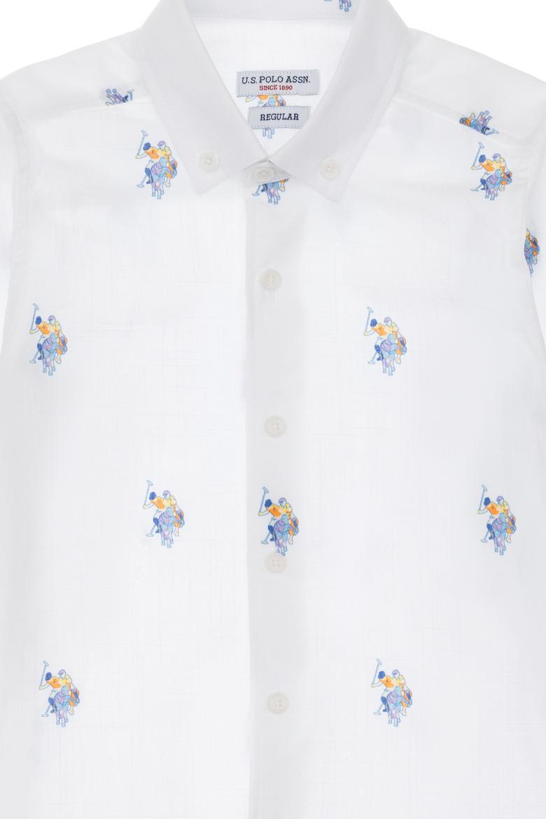 Erkek Çocuk Beyaz Uzun Kollu Gömlek - 50300412001