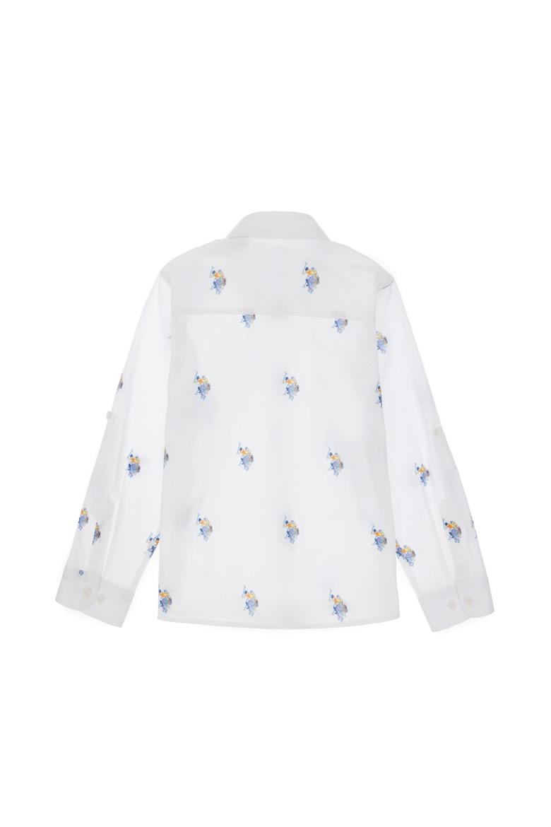 Erkek Çocuk Beyaz Uzun Kollu Gömlek - 50300412001