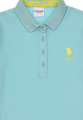 Kız Çocuk Su Yeşili Basic Tişört - 50283286111