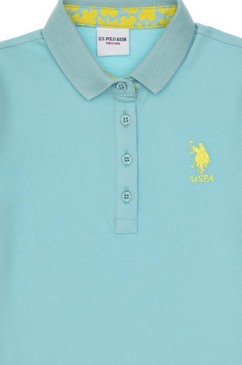 Kız Çocuk Su Yeşili Basic Tişört