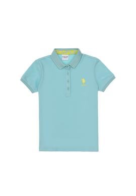 Kız Çocuk Su Yeşili Basic Tişört - 50283286111