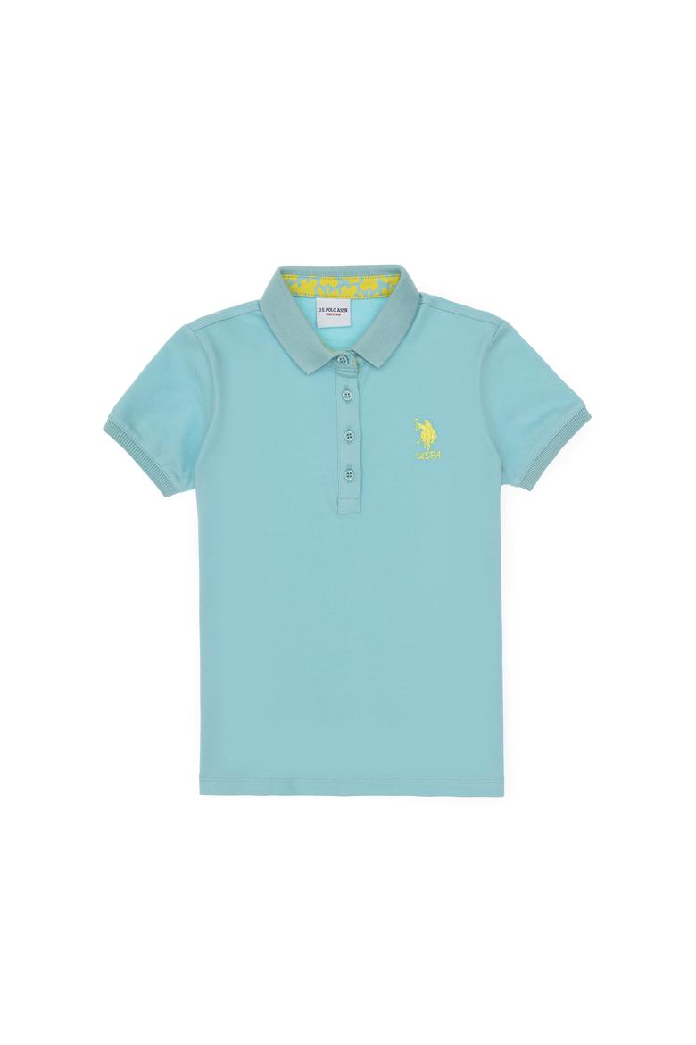 Kız Çocuk Su Yeşili Basic Tişört - 50283286111