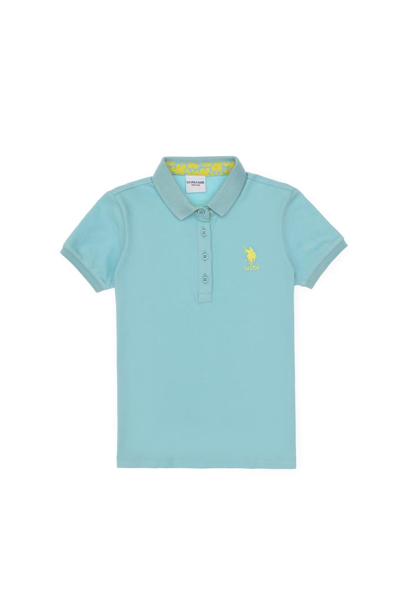 Kız Çocuk Su Yeşili Basic Tişört