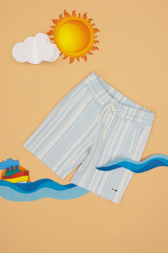 Erkek Çocuk Açık Mavi Örme Şort