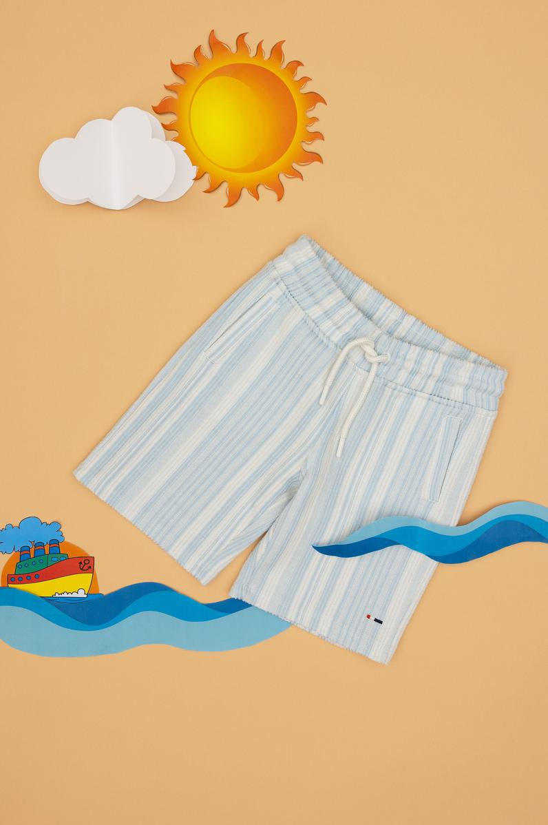 Erkek Çocuk Açık Mavi Örme Şort