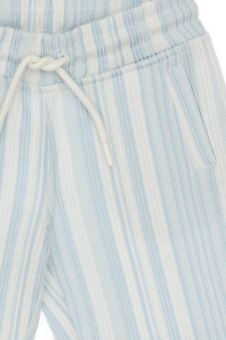 Erkek Çocuk Açık Mavi Örme Şort - 50299890012