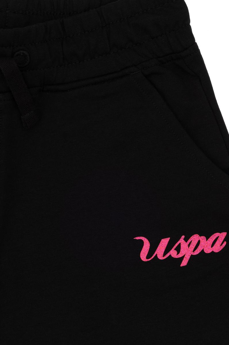 Kız Çocuk Siyah Örme Şort