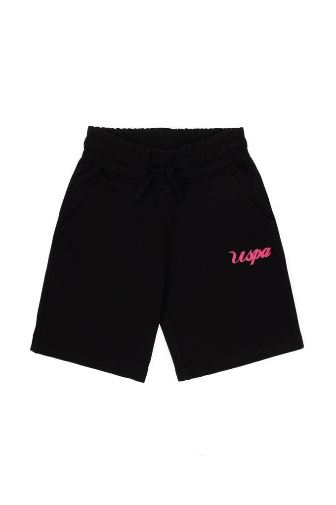 Kız Çocuk Siyah Örme Şort