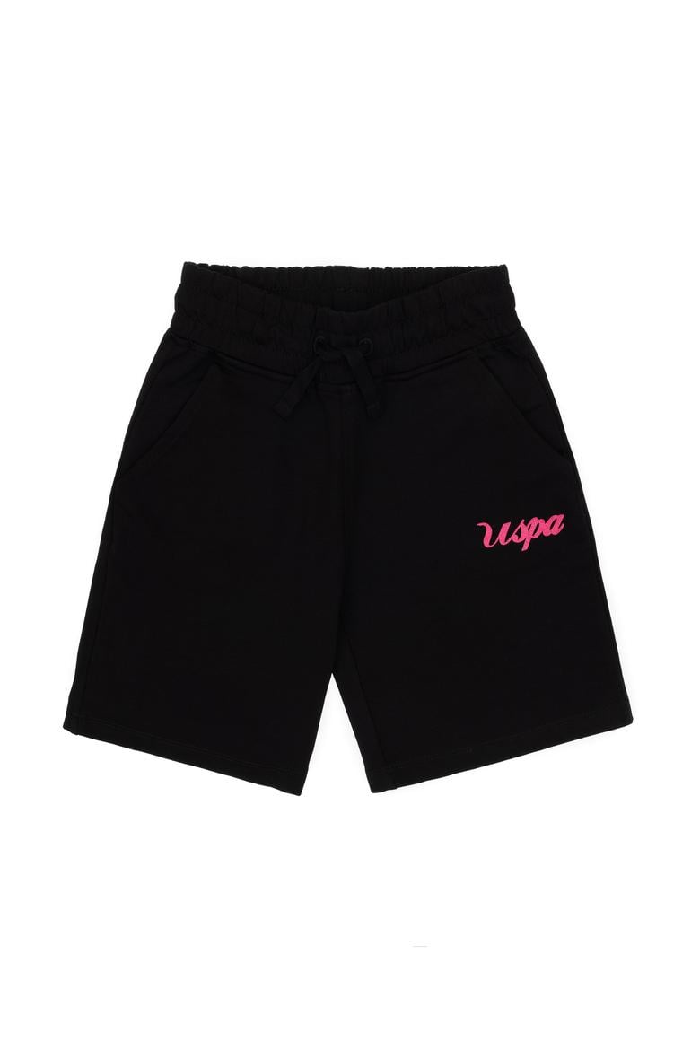 Kız Çocuk Siyah Örme Şort