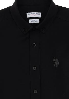 Erkek Çocuk Siyah Uzun Kollu Basic Gömlek - 50306584013