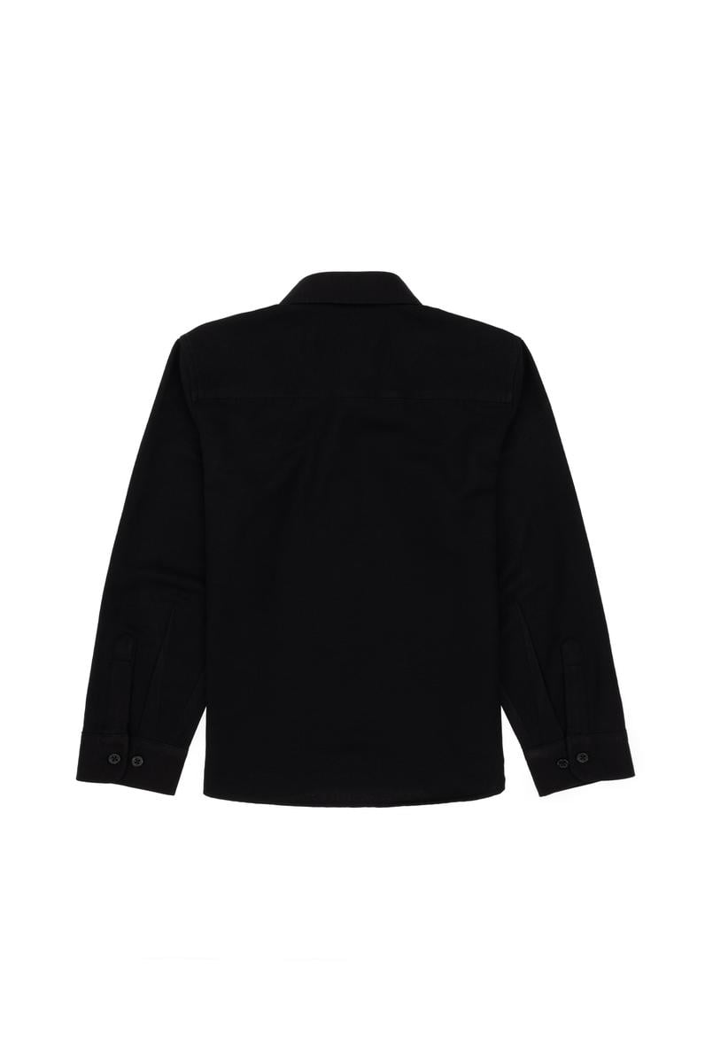 Erkek Çocuk Siyah Uzun Kollu Basic Gömlek