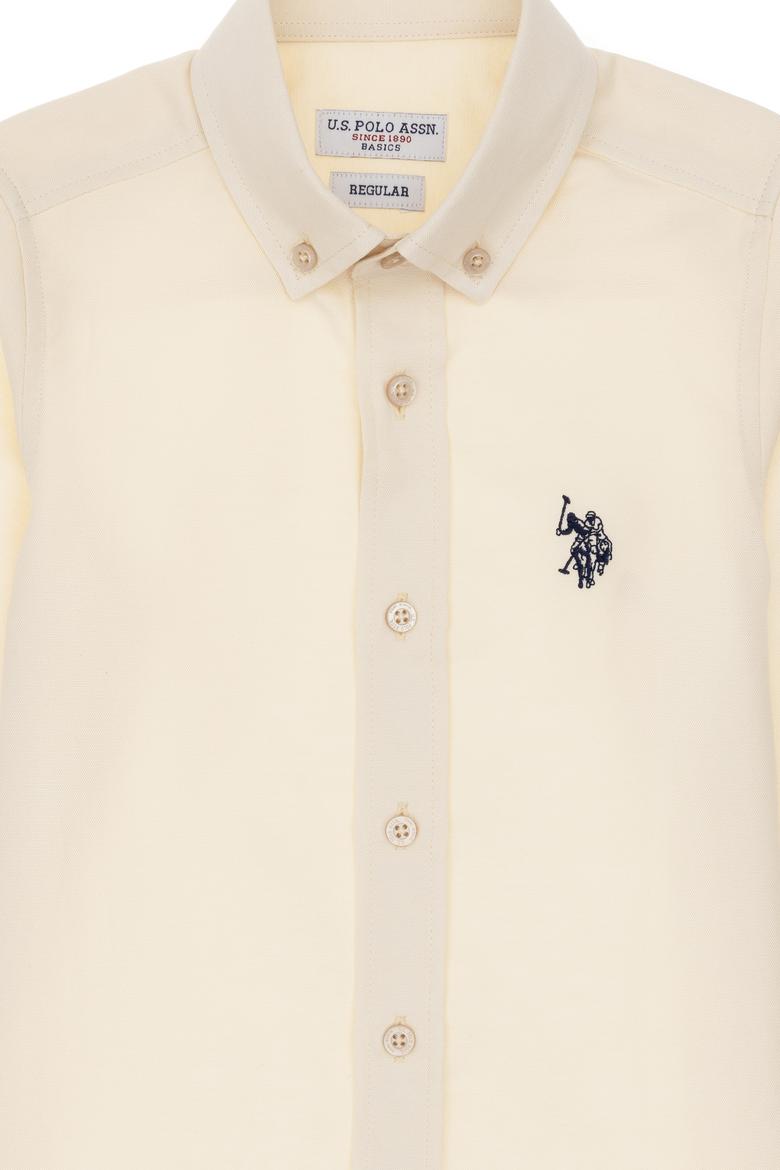 Erkek Çocuk Taş Uzun Kollu Basic Gömlek - 50306584037