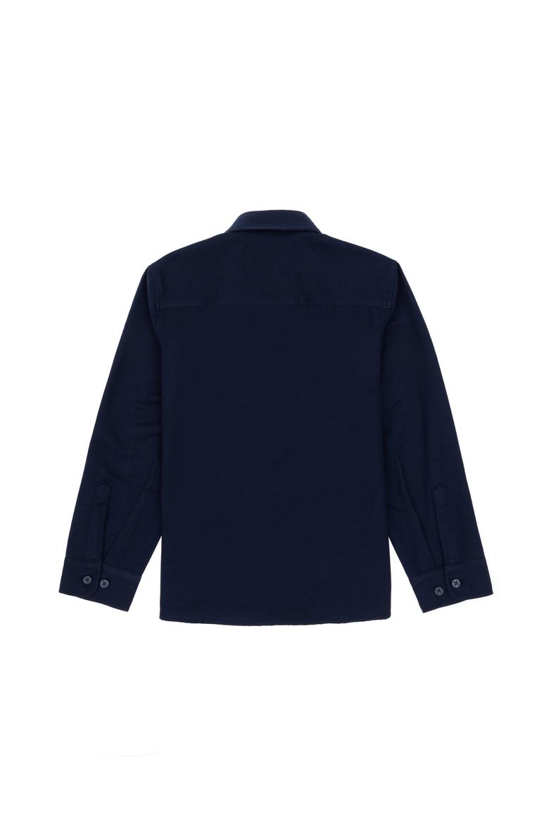 Erkek Çocuk Lacivert Uzun Kollu Basic Gömlek - 50306584062