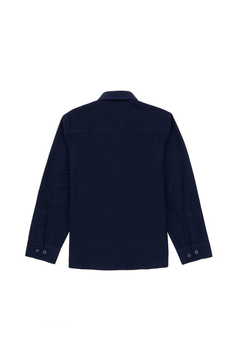 Erkek Çocuk Lacivert Uzun Kollu Basic Gömlek