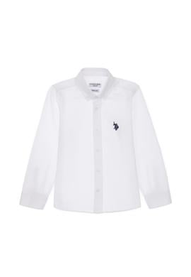 Erkek Çocuk Beyaz Uzun Kollu Basic Gömlek - 50306584002