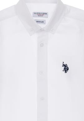 Erkek Çocuk Beyaz Uzun Kollu Basic Gömlek - 50306584002