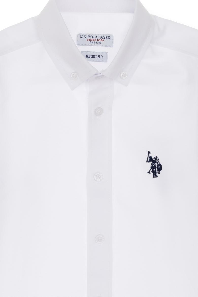 Erkek Çocuk Beyaz Uzun Kollu Basic Gömlek - 50306584002