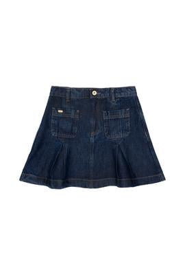 Kız Çocuk Koyu Mavi Jean Etek - 50304244007