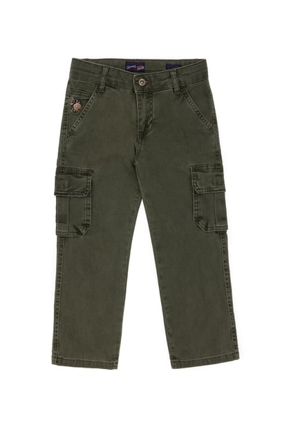 Erkek Çocuk Yeşil Jean Pantolon