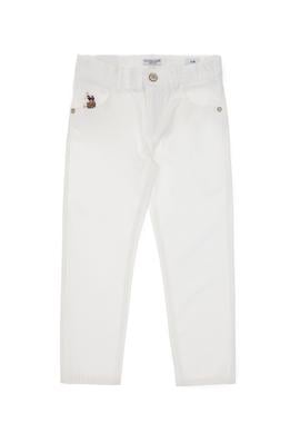 Erkek Çocuk Beyaz Kanvas Pantolon - 50300575014