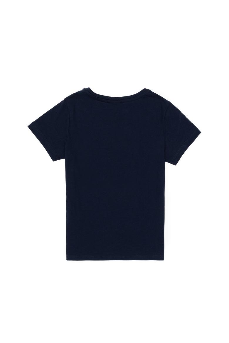 Kız Çocuk Lacivert Basic Tişört - 50283360019