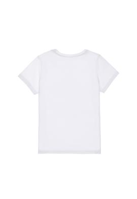 Kız Çocuk Beyaz Basic Tişört - 50298193009