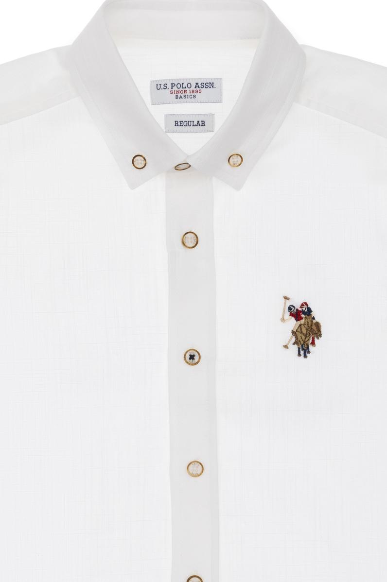 Erkek Çocuk Beyaz Kısa Kollu Gömlek