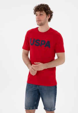 Erkek Regular Fit Bisiklet Yaka Kırmızı Basic Tişört - 50297988086