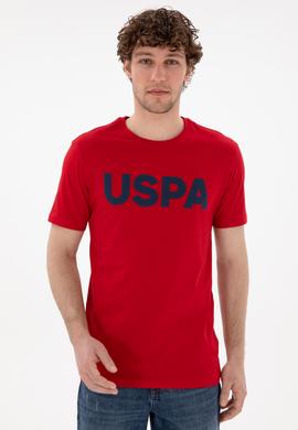 Erkek Regular Fit Bisiklet Yaka Kırmızı Basic Tişört - 50297988086