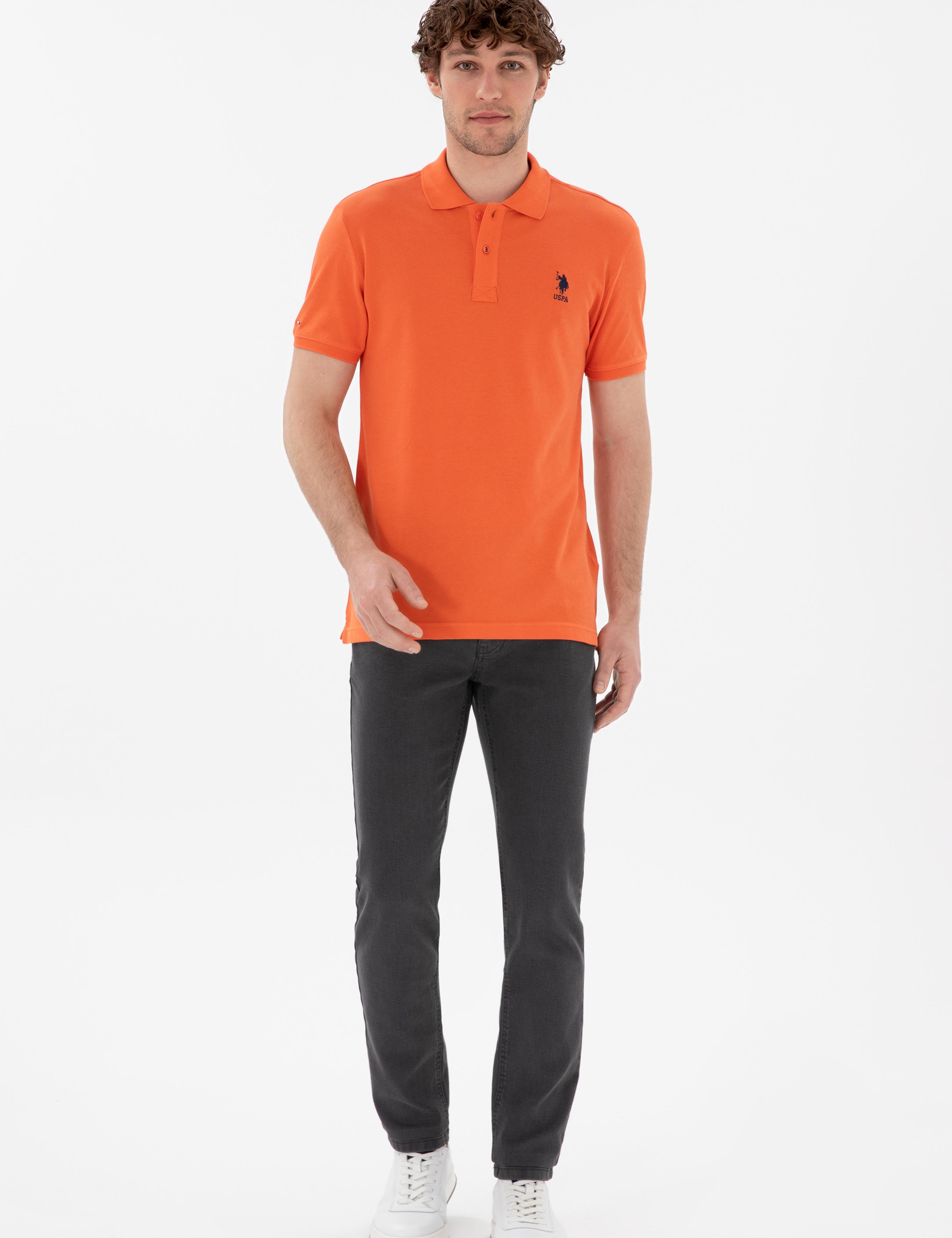 پولوشرت آستین کوتاه اندامی یقه پیراهنی مردانه یو اس پولو | U.S. Polo Assn. - تصویر 4