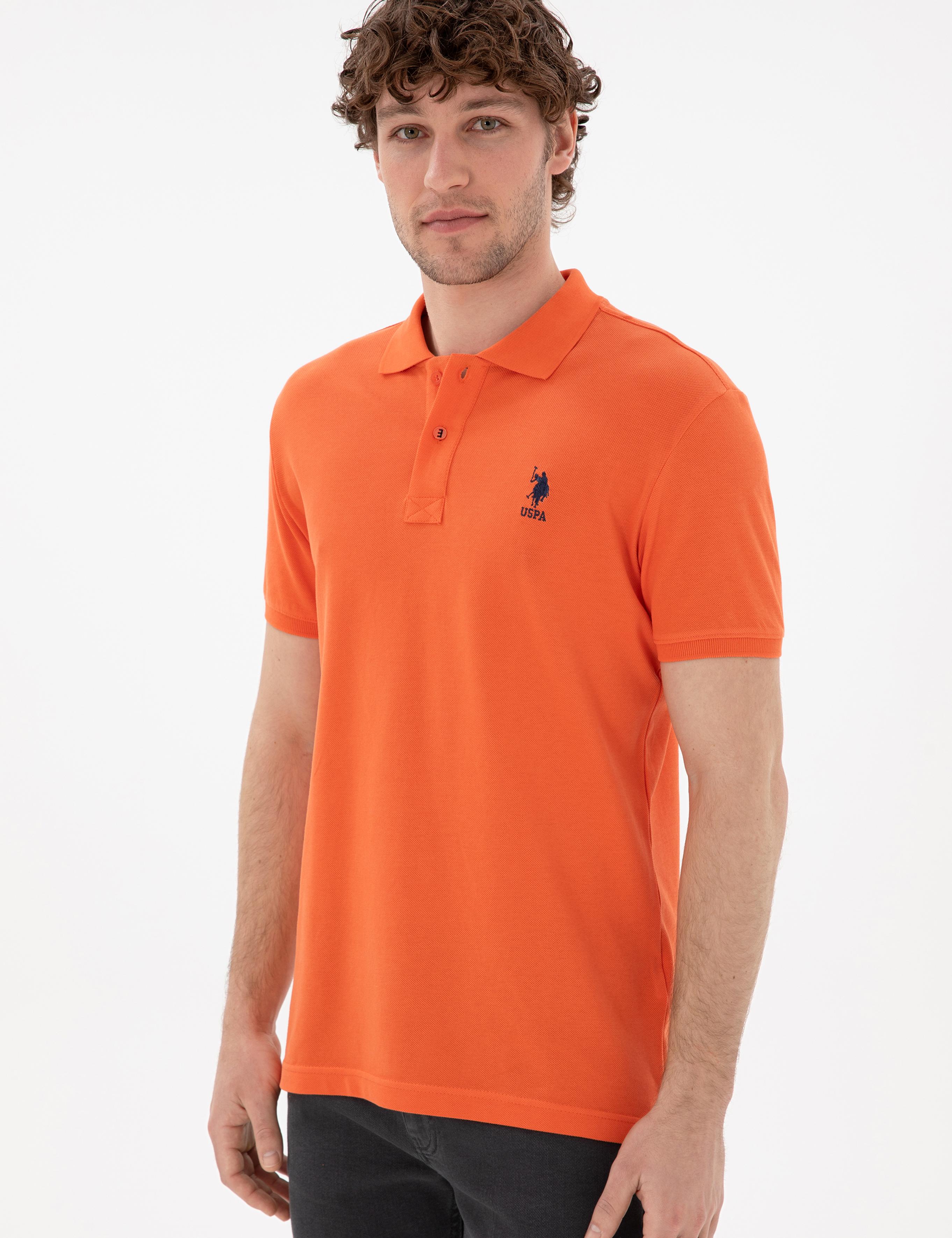 پولوشرت آستین کوتاه اندامی یقه پیراهنی مردانه یو اس پولو | U.S. Polo Assn. - تصویر 3