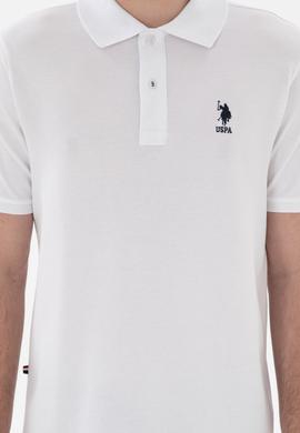 Erkek Regular Fit Polo Yaka Beyaz Basic Tişört - 50298031006