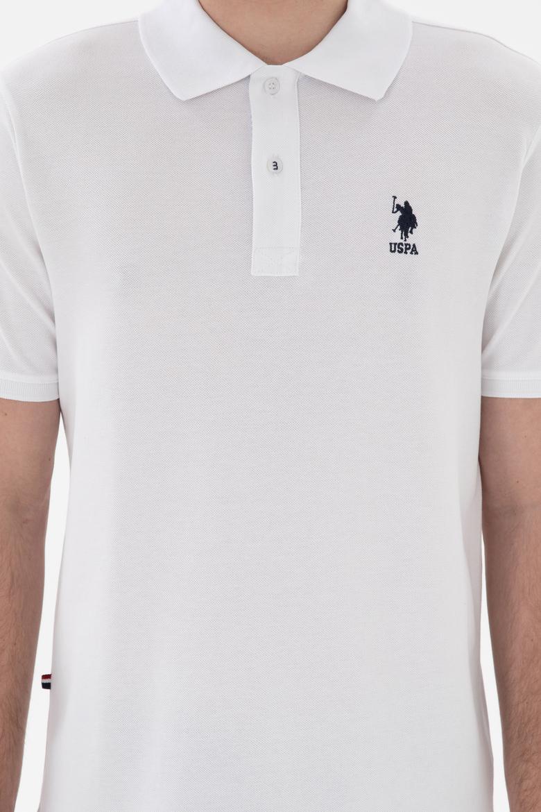 Erkek Regular Fit Polo Yaka Beyaz Basic Tişört - 50298031006