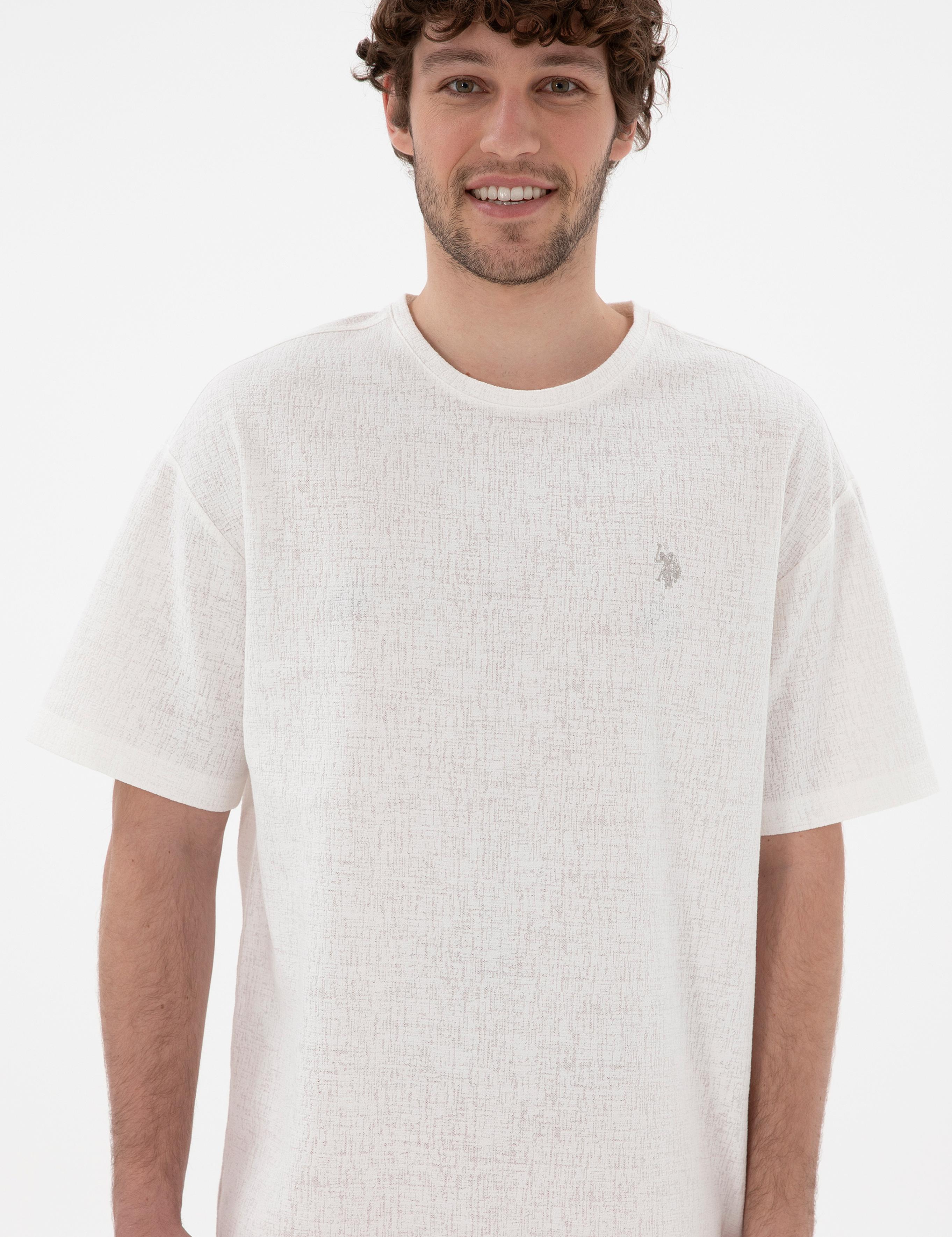 تی شرت یقه گرد آستین کوتاه ریلکس یقه گرد مردانه یو اس پولو | U.S. Polo Assn. - تصویر 3