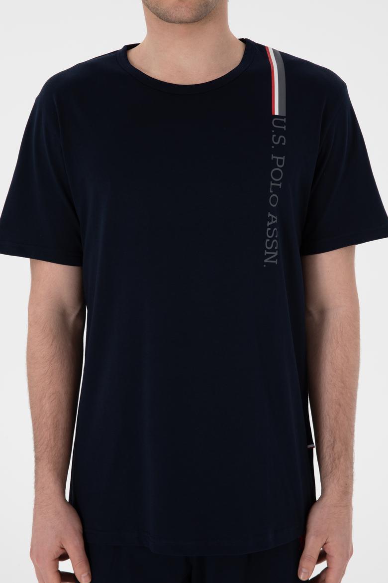 Erkek Bisiklet Yaka Lacivert Pijama Takımı - 50309355013