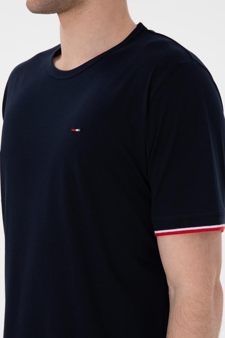 Erkek Bisiklet Yaka Lacivert Pijama Takımı - 50309477005