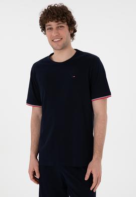 Erkek Bisiklet Yaka Lacivert Pijama Takımı - 50309477005