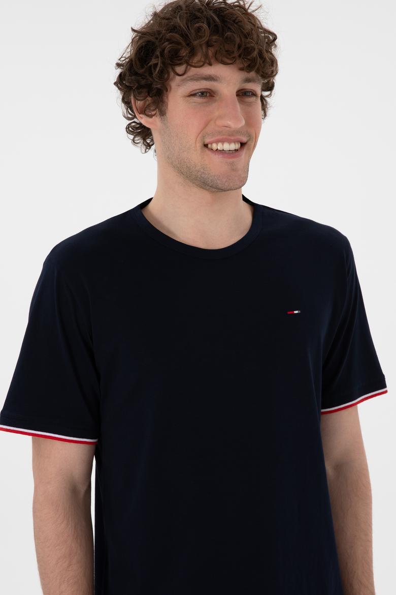 Erkek Bisiklet Yaka Lacivert Pijama Takımı - 50309477005