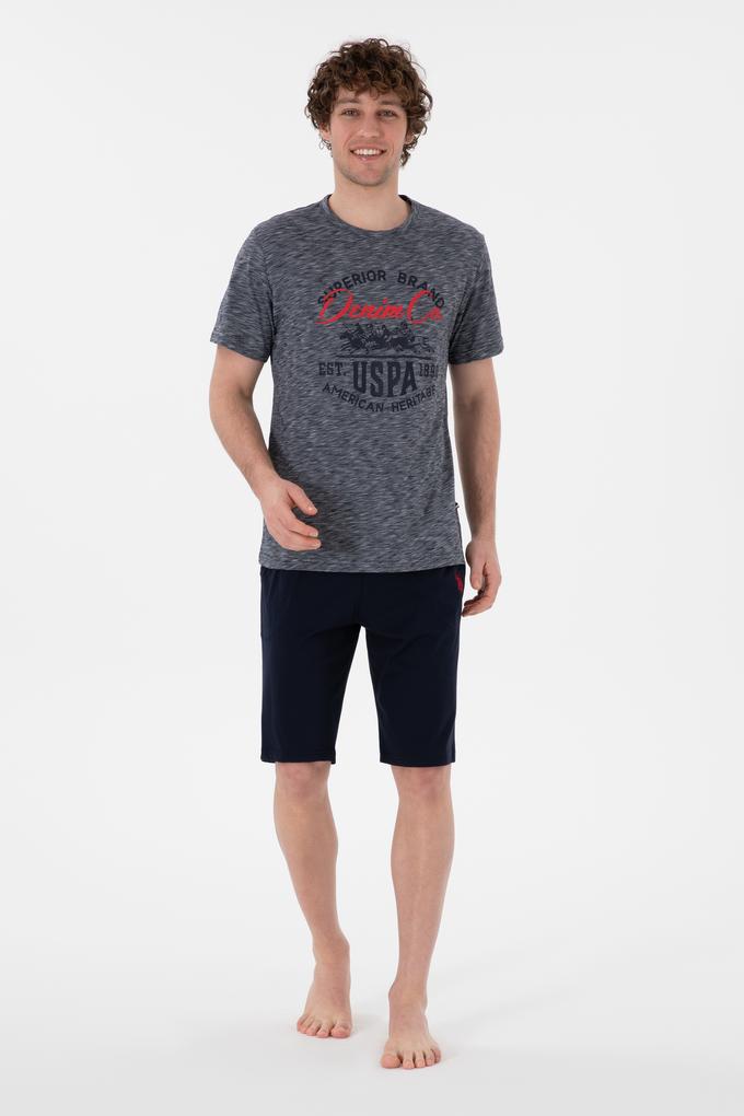 Erkek Bisiklet Yaka Lacivert Pijama Takımı