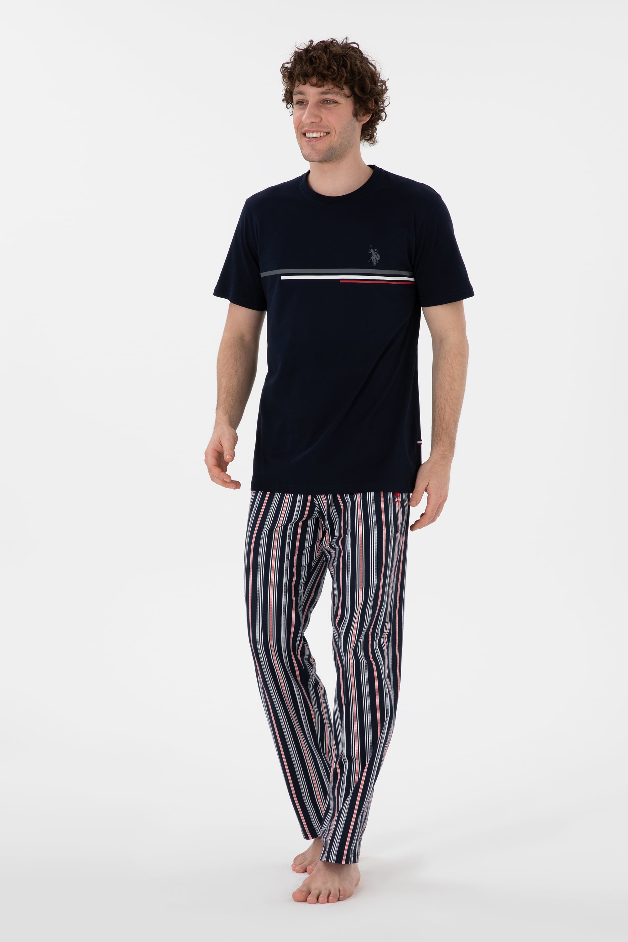Erkek 3'lü Pijama Takımı
