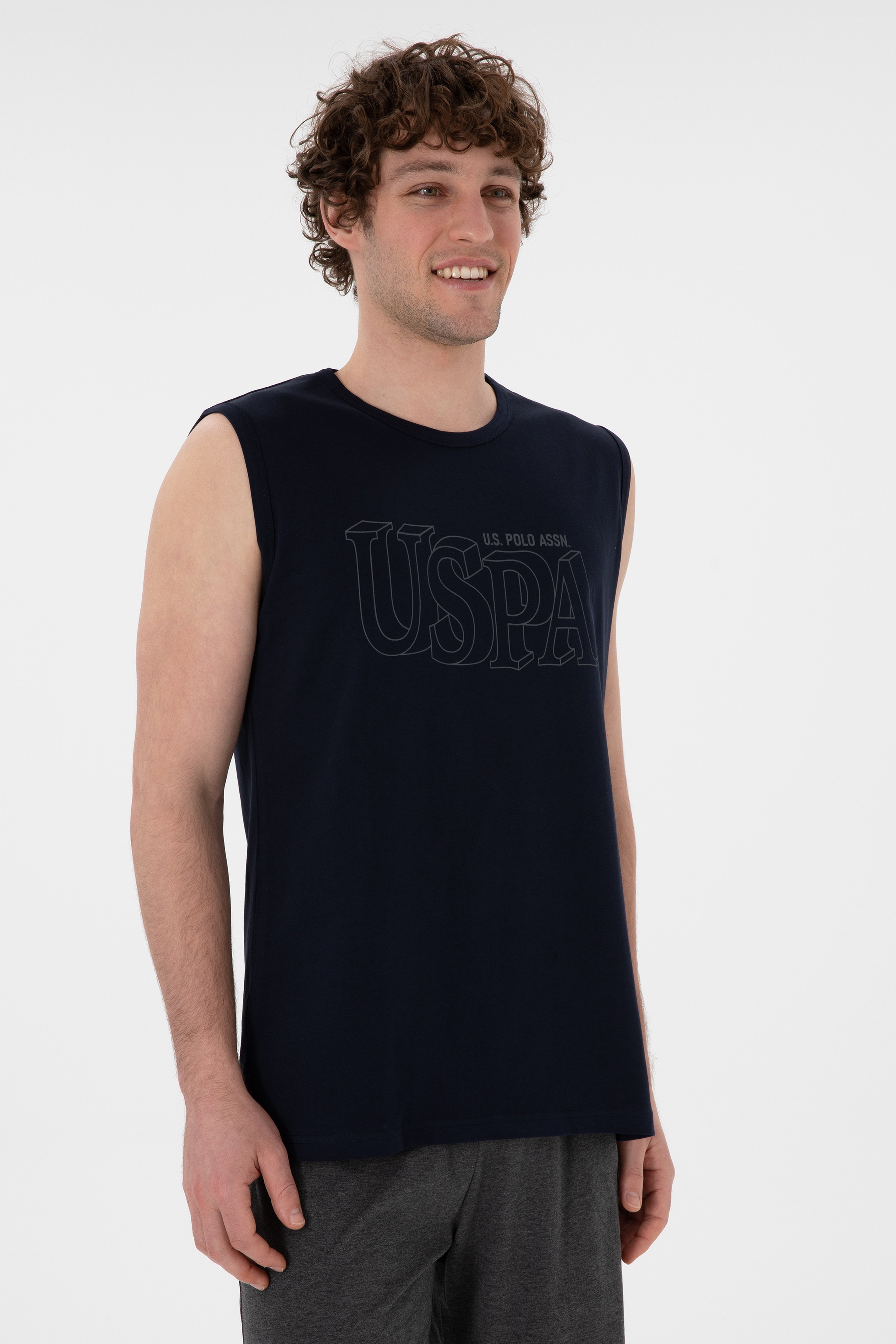 Erkek Bisiklet Yaka Lacivert Pijama Takımı - Image 3