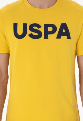 Erkek Regular Fit Bisiklet Yaka Koyu Sarı Basic Tişört - 50297988239