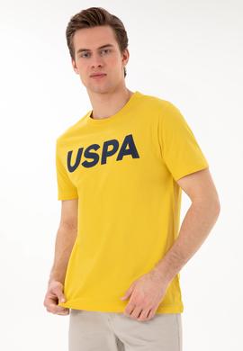 Erkek Regular Fit Bisiklet Yaka Koyu Sarı Basic Tişört - 50297988239