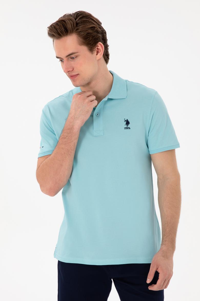 Erkek Slim Fit Polo Yaka Aqua Basic Tişört