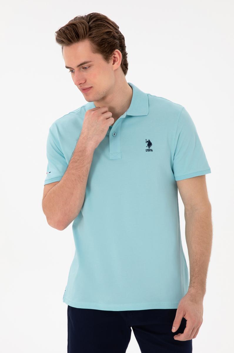 Erkek Slim Fit Polo Yaka Aqua Basic Tişört